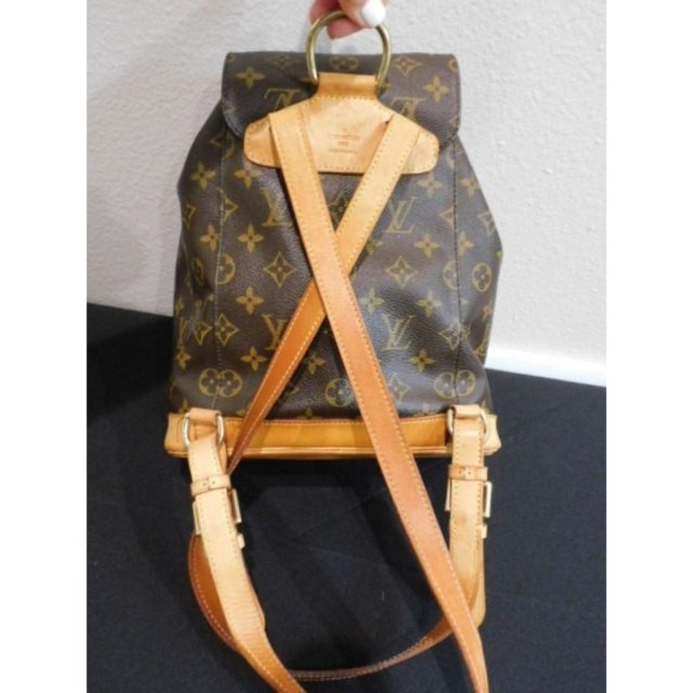 Louis Vuitton Backpack Montsouris Bag Monogram France MM Vintage - Picture 10 of 16